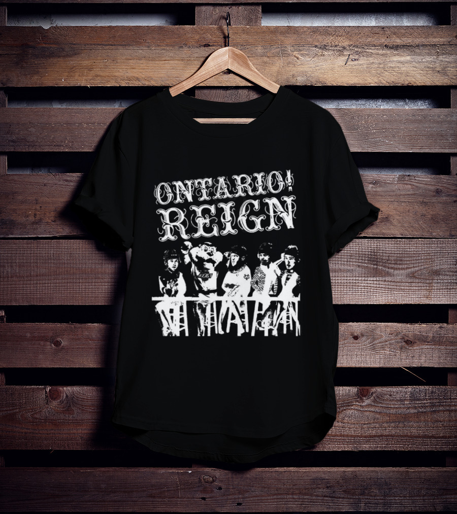 Ontario Reign Ice Hockey Emo Punk Theme Night Panic T-Shirt