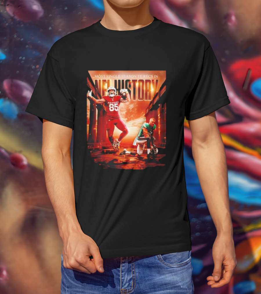 Trey McBride Arizona 85 Most Single Season TE Recs In NFL History T-Shirt