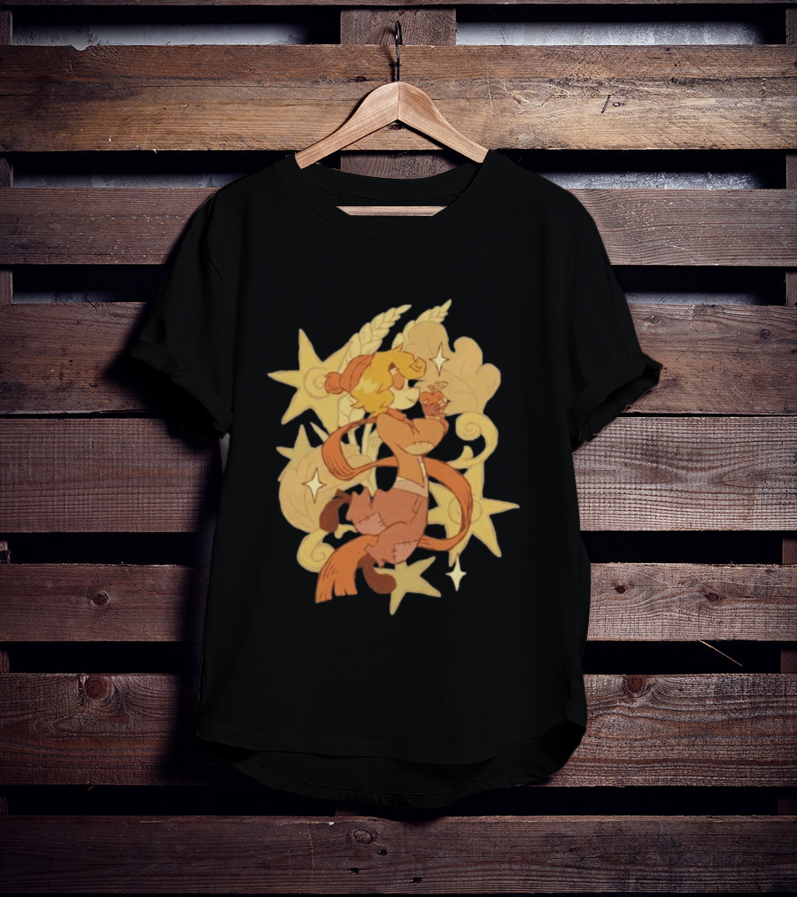 Zeddyzi Ramshackle Skipp Vibes Cartoon Character With Stars And Wheat T-Shirt