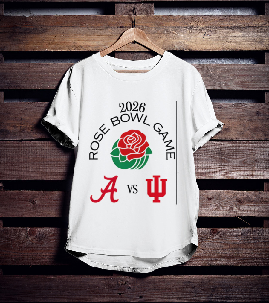 2026 Rose Bowl Game Alabama Crimson Tide Vs Indiana Hoosiers T-Shirt