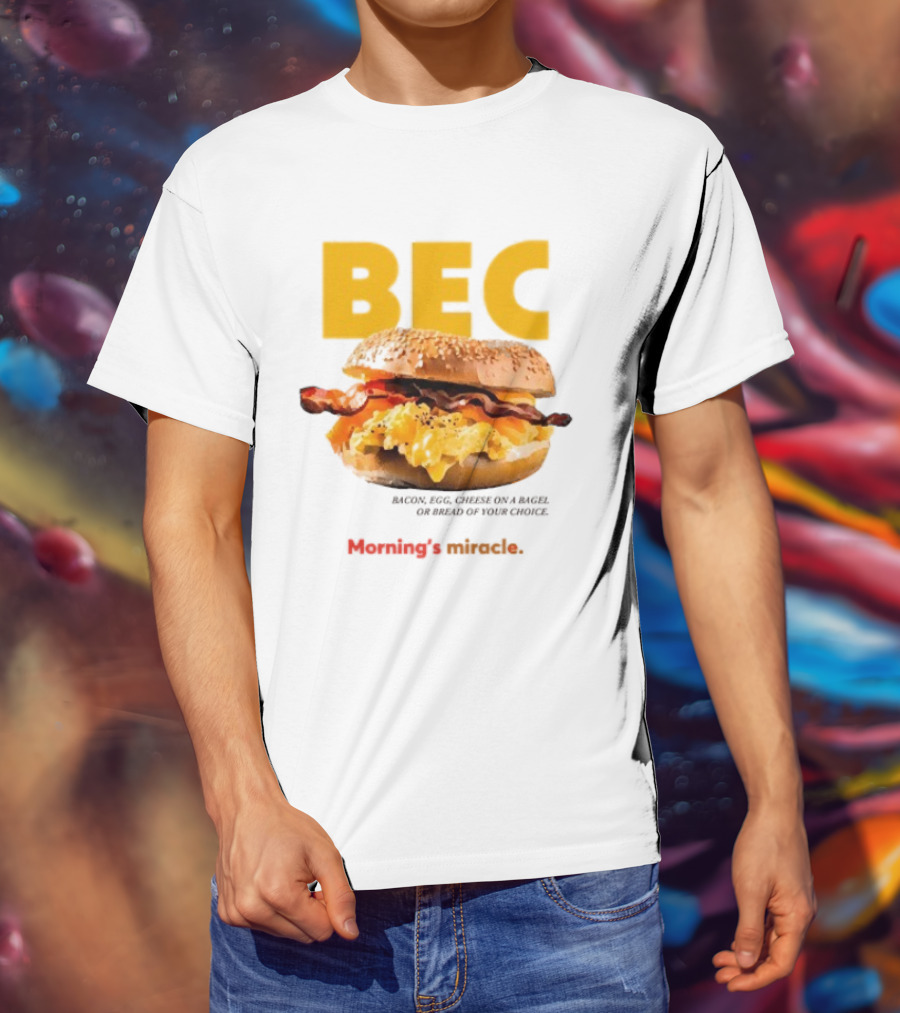 BEC Bacon Egg Cheese Choice Bagel Bread T-Shirt