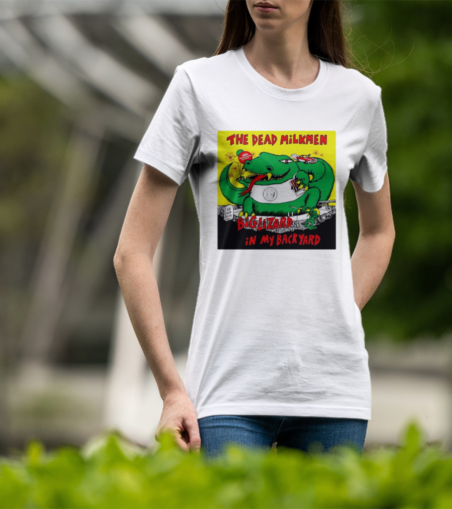 The Dead Milkmen Big Lizard In My Backyard 40th Anniversary Retro Album T-Shirt