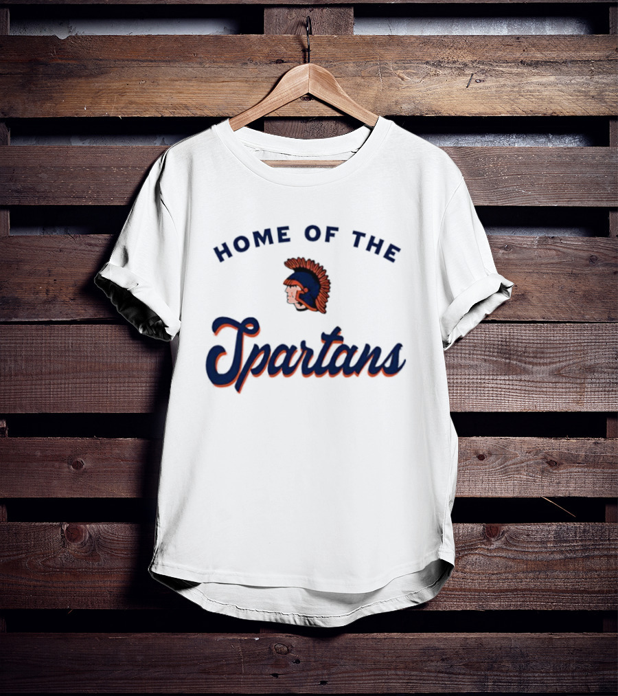 Home Of The Spartans Helmet T-Shirt