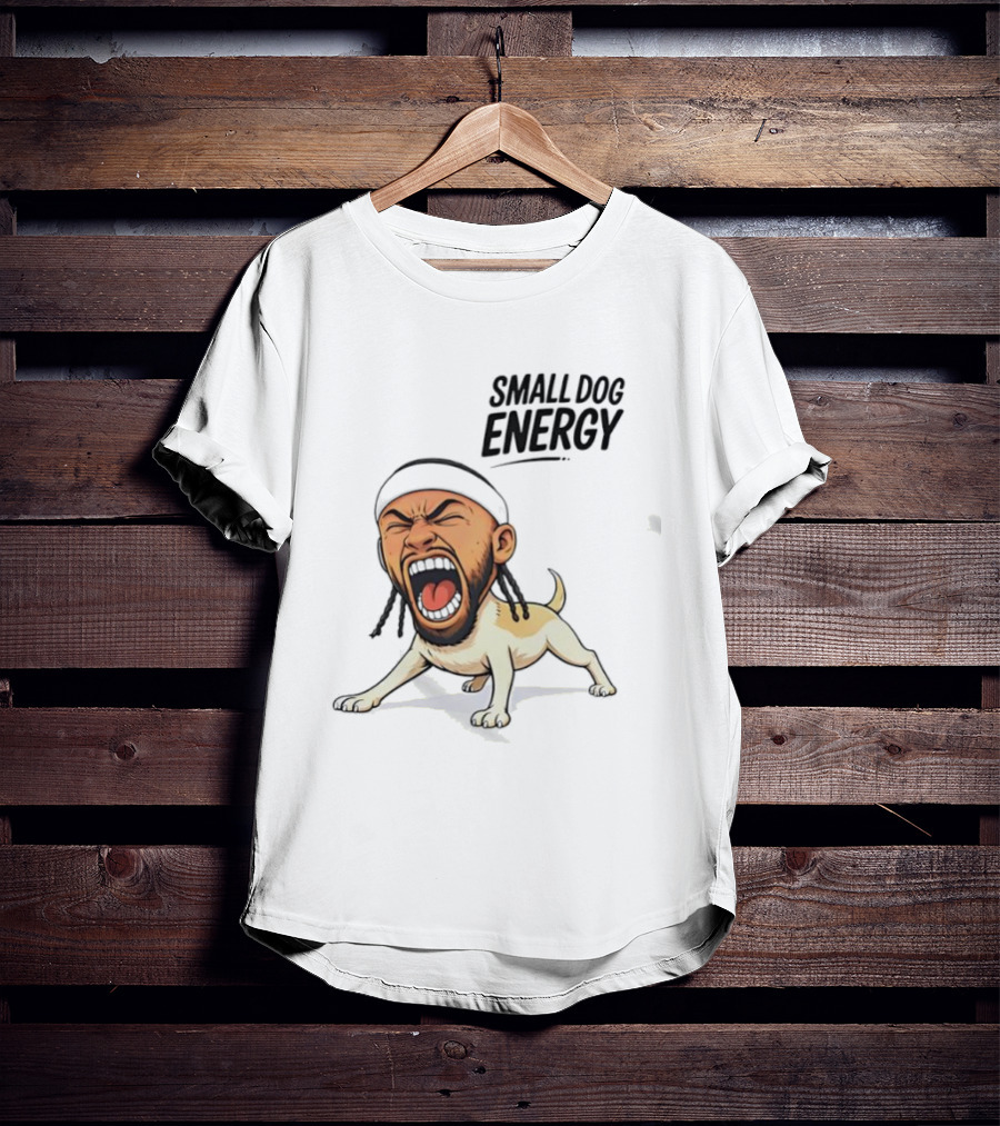 Chihuahua Small Dog Energy Funny Cartoon T-Shirt