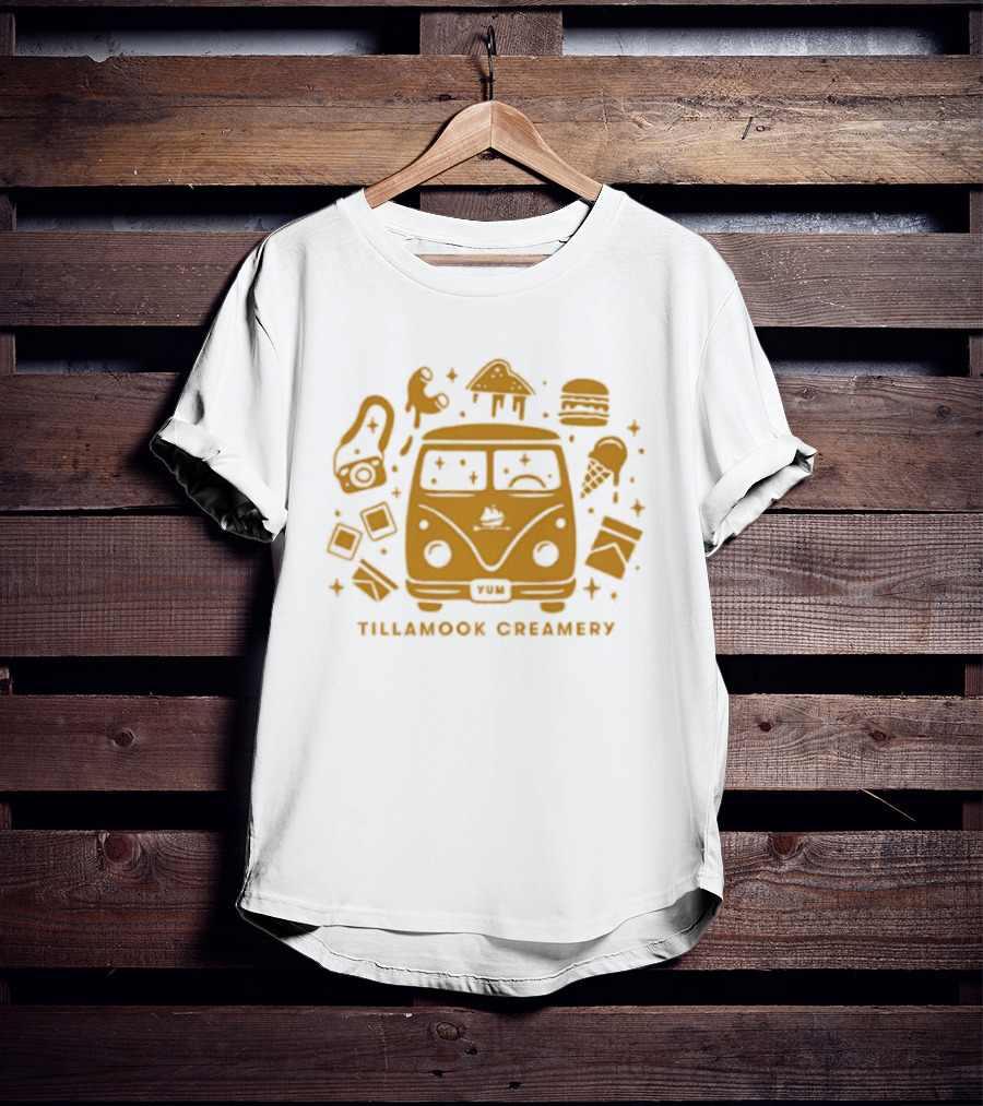 Tillamook Creamery VW Bus Cheese Ice Cream Fun T-Shirt