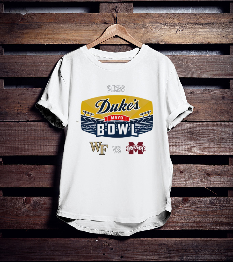 Wake Forest Vs. Mississippi State 2026 Duke’s Mayo Bowl College Football Game T-Shirt