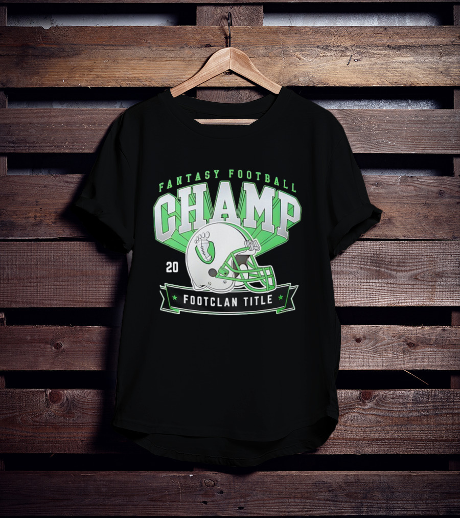 Fantasy Football Champ FootClan Title 2025 T-Shirt