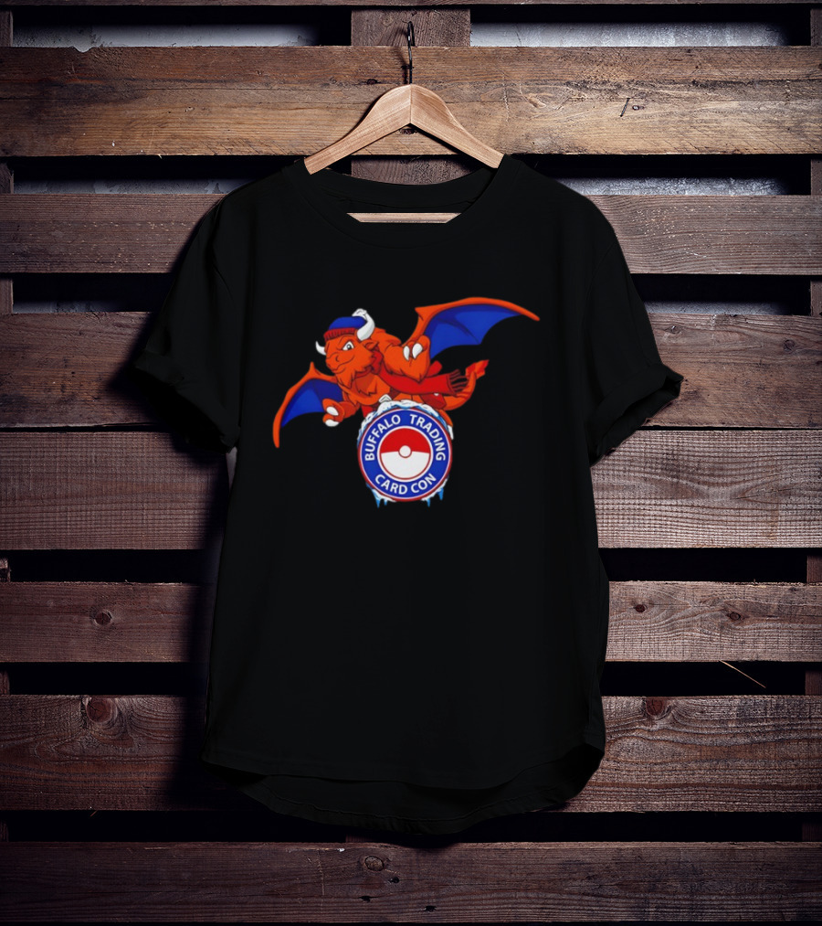 Buffalo Trading Card Con Dragon Wings Ice Pokéball T-Shirt