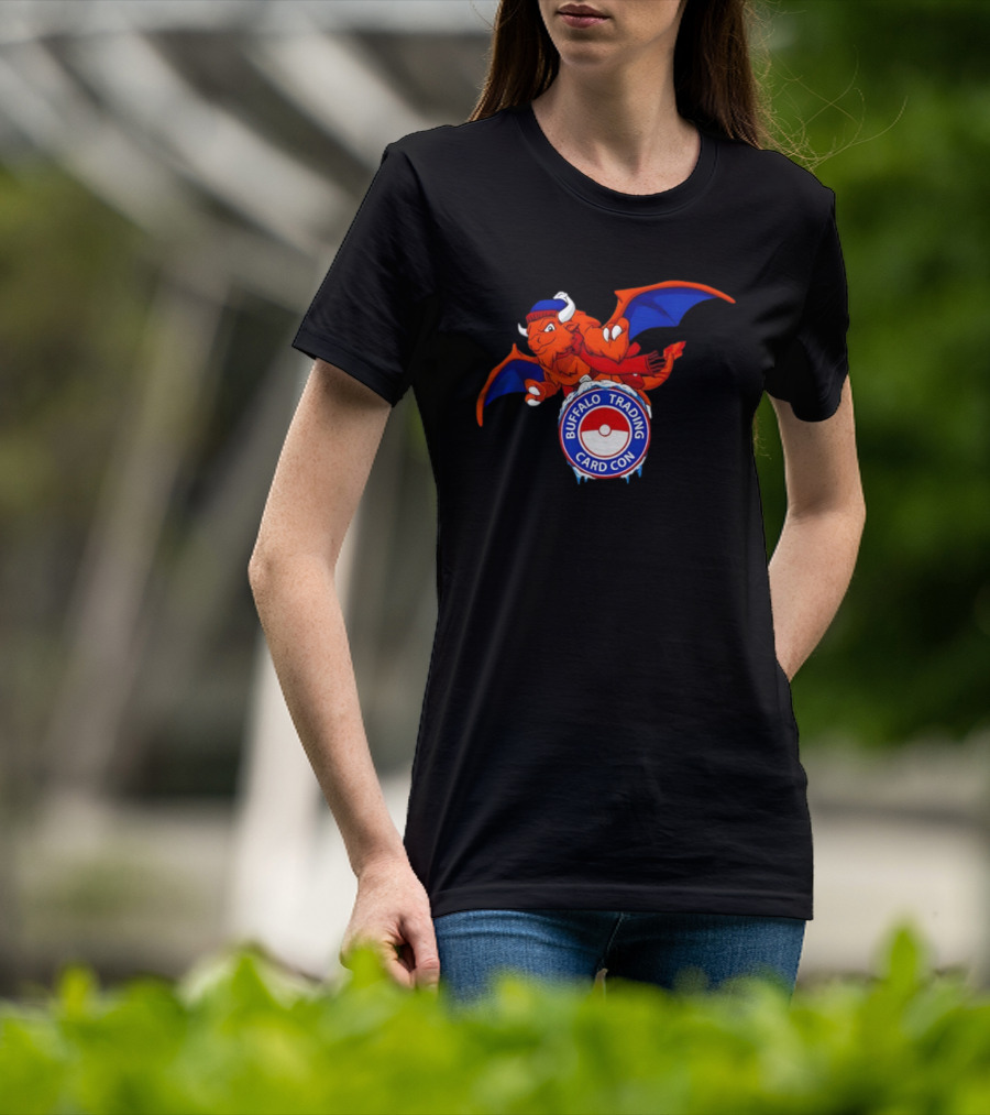 Buffalo Trading Card Con Dragon Wings Ice Pokéball T-Shirt