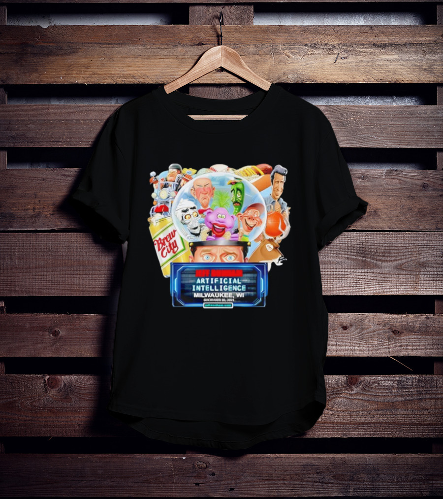 Jeff Dunham Artificial Intelligence Brew City Milwaukee WI 2025 T-Shirt