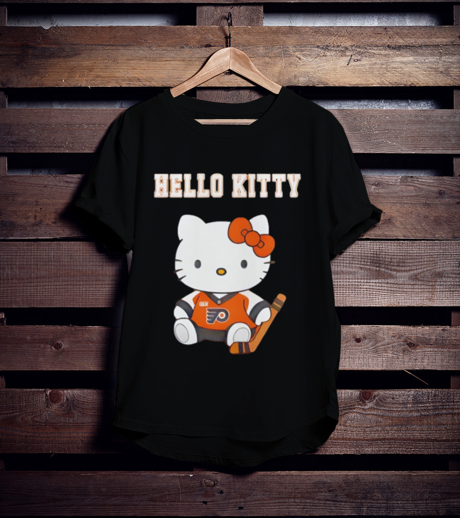 Philadelphia Flyers Hello Kitty Cute Collaboration Hockey Night T-Shirt