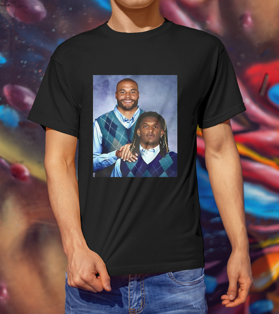 Dak Prescott Ceedee Lamb Dallas Cowboys Step Brothers NFL T-Shirt