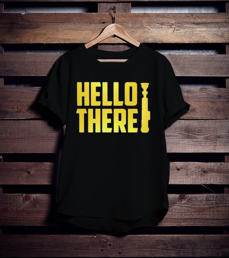 ScreenCrush Hello There Lightsaber Iconic Reference T-Shirt