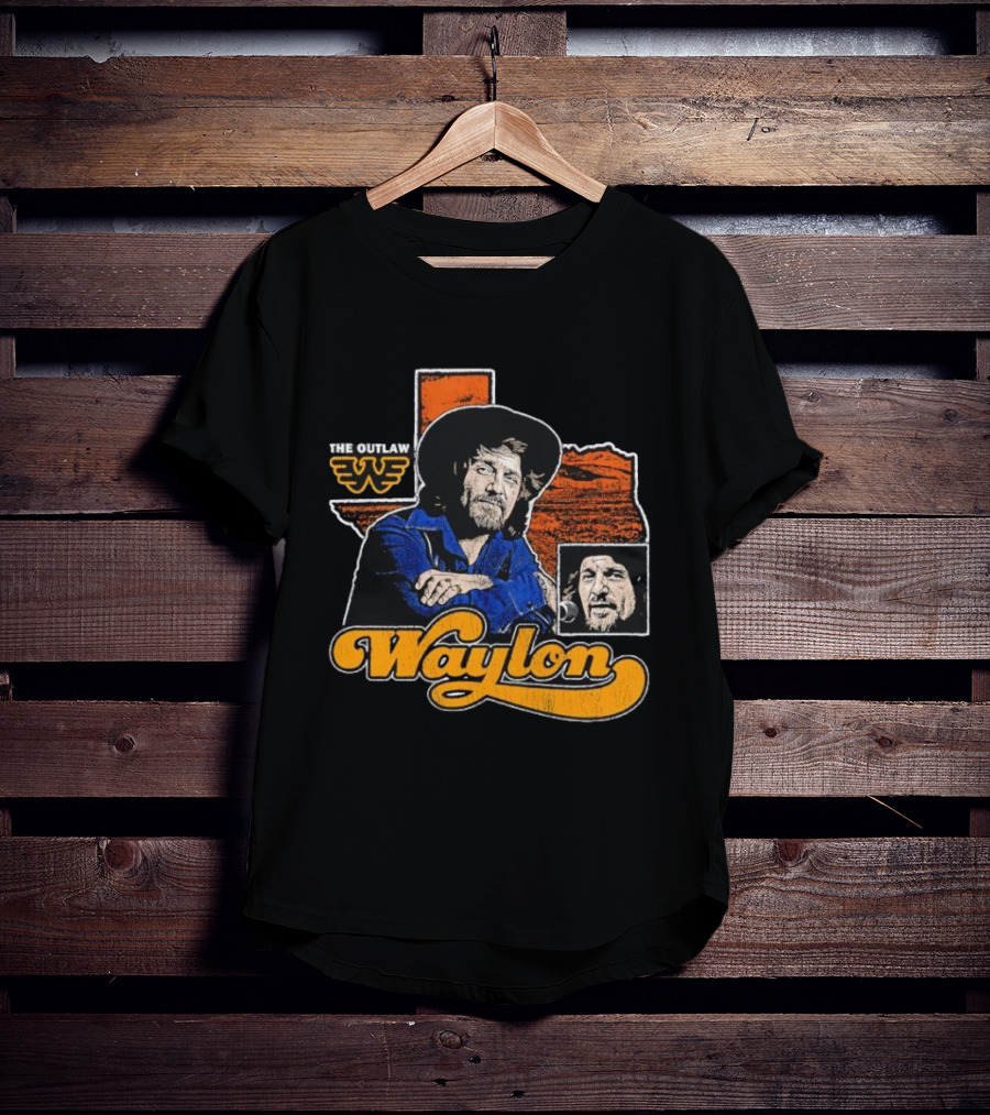 Seager Waylon Jennings The Outlaw Texas Heritage T-Shirt