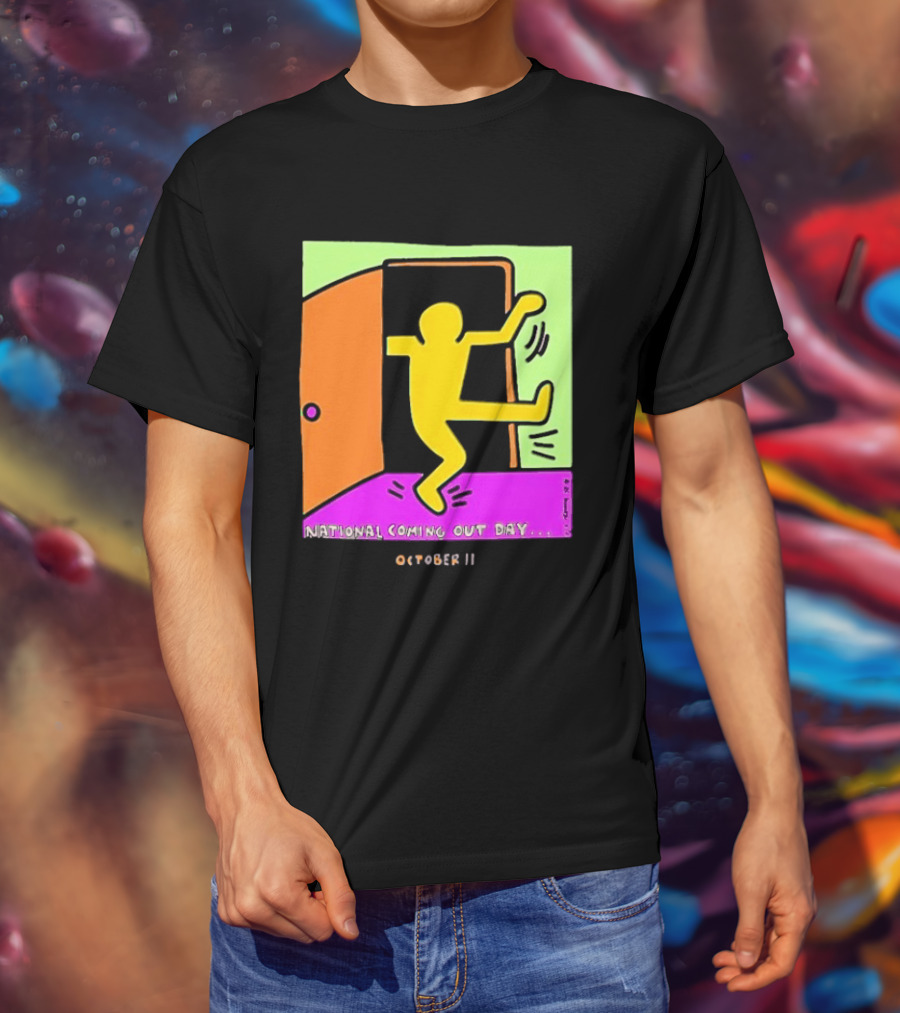 National Coming Out Day October 11 Keith Haring T-Shirt