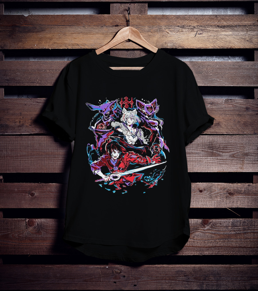 Noah And Mio Xenoblade Chronicles 3 Strangers In Arms Fanart Sword And Mecha T-Shirt