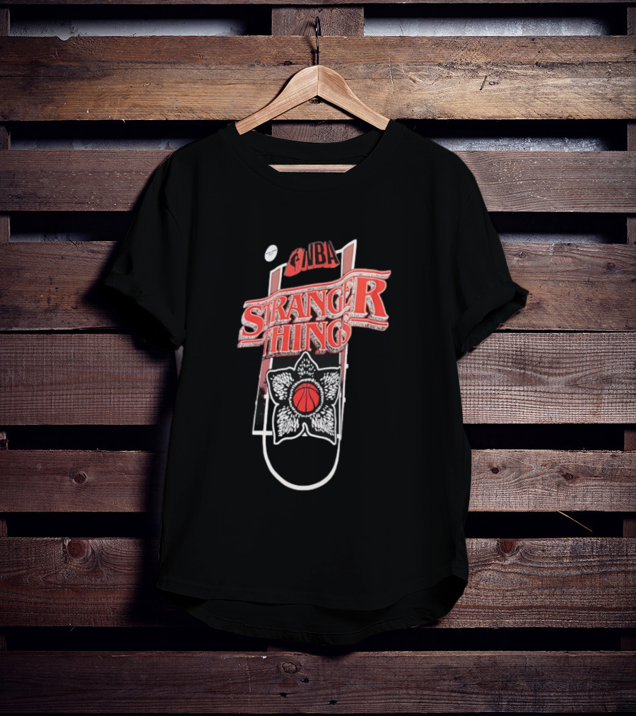 Stranger Things NBA Crossover Demogorgon Basketball T-Shirt