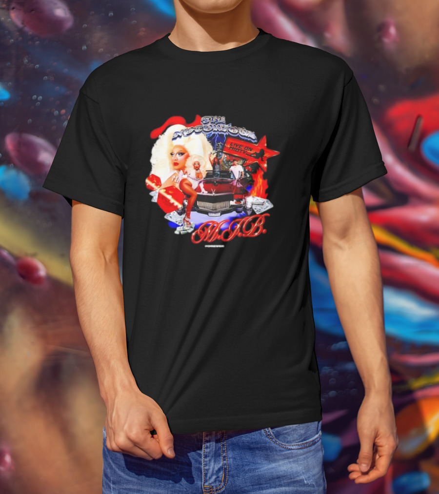 The Notorious B.I.G Live On MIBTV With Glamour Star In Red Car Scene T-Shirt