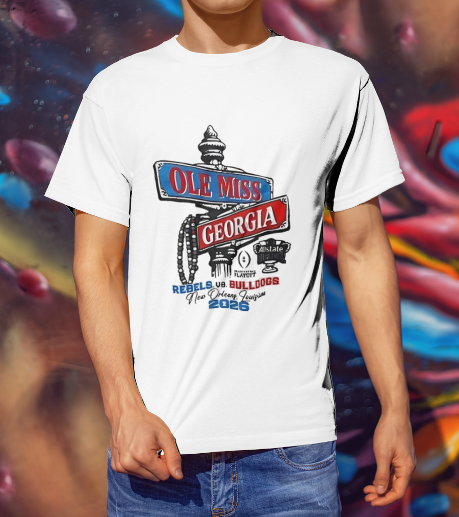 Ole Miss Georgia Rebels Vs Bulldogs Game Day 2023 T-Shirt