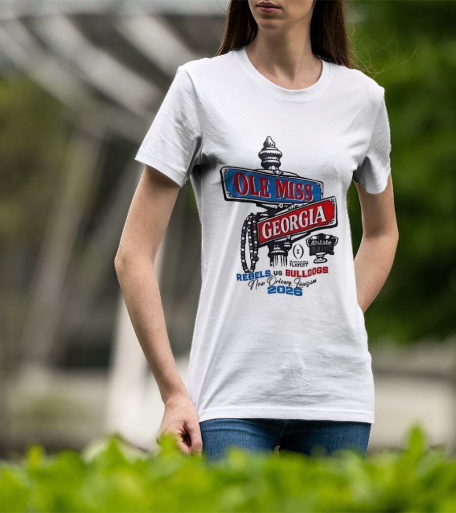 Ole Miss Georgia Rebels Vs Bulldogs Game Day 2023 T-Shirt