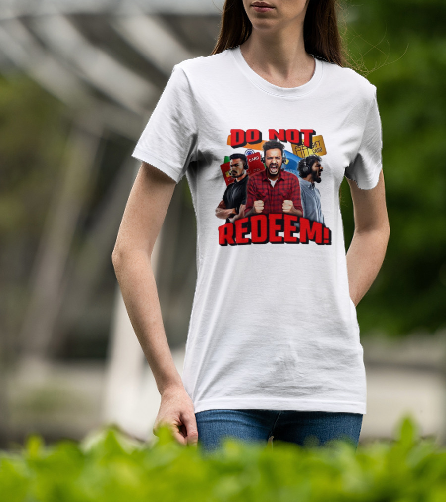 Do Not Redeem Angry Gamer Headphones Credit Gift Cards T-Shirt