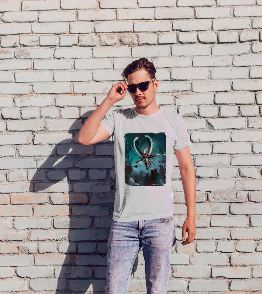 Warhammer 40 000 Aeldari Avatar Epic Battle Wings Fantasy Science Fiction T-Shirt