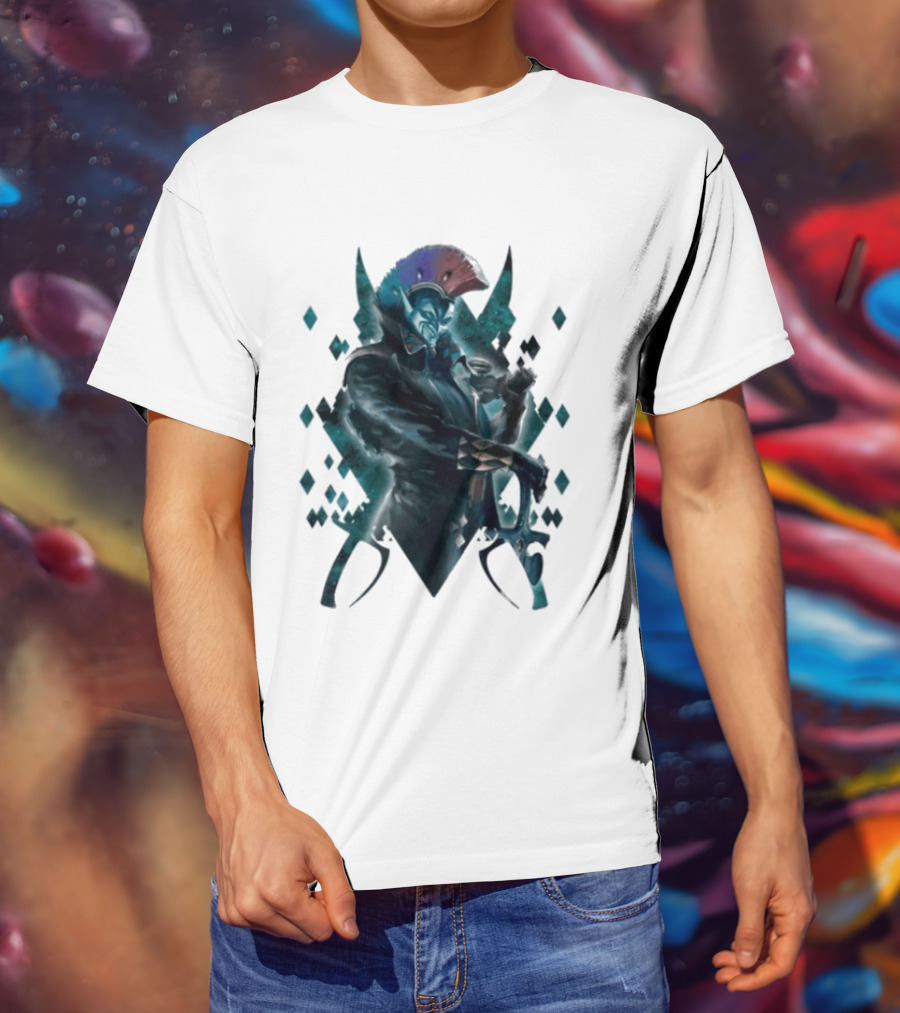 Warhammer 40 000 Aeldari Harlequin Character Iconic Fantasy Gaming T-Shirt