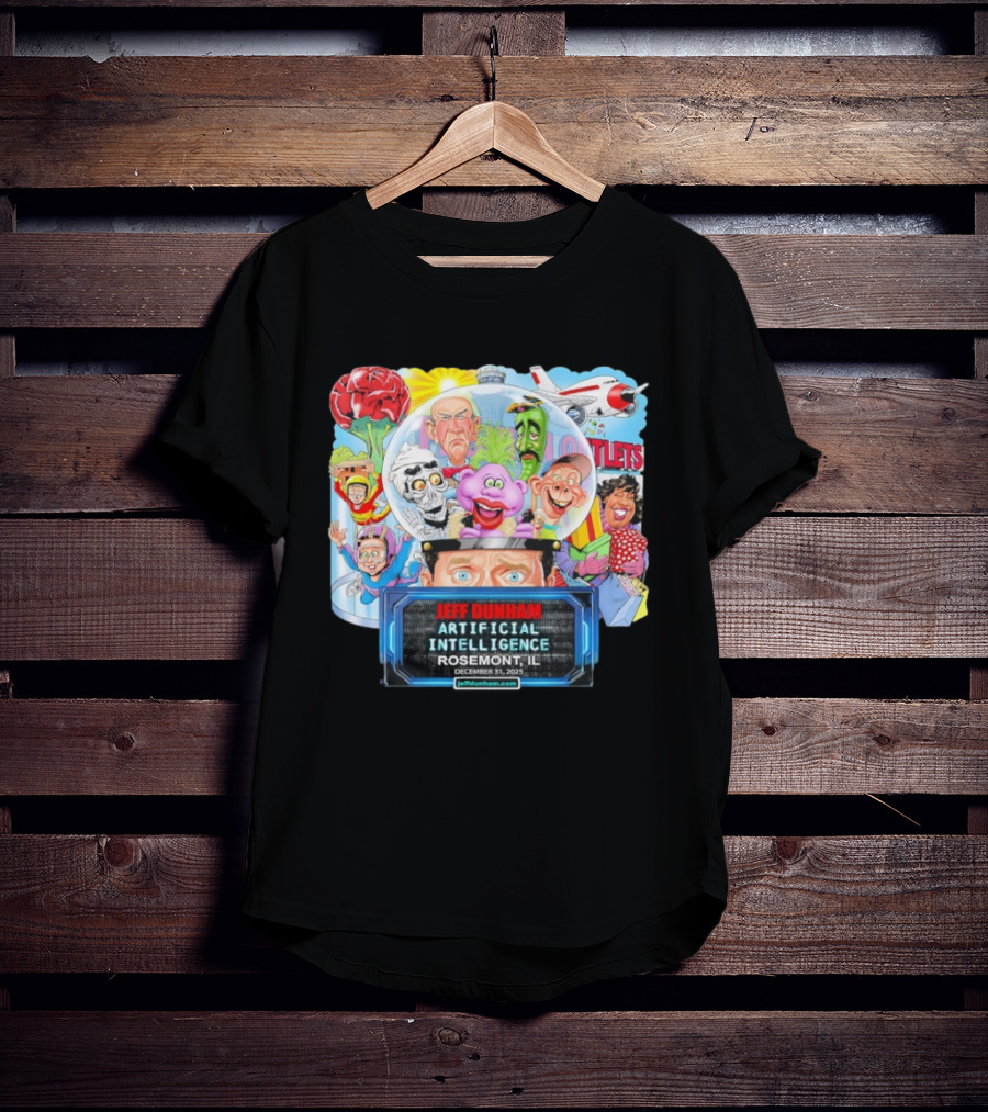 Jeff Dunham Artificial Intelligence Tour Rosemont IL December 31 2025 T-Shirt