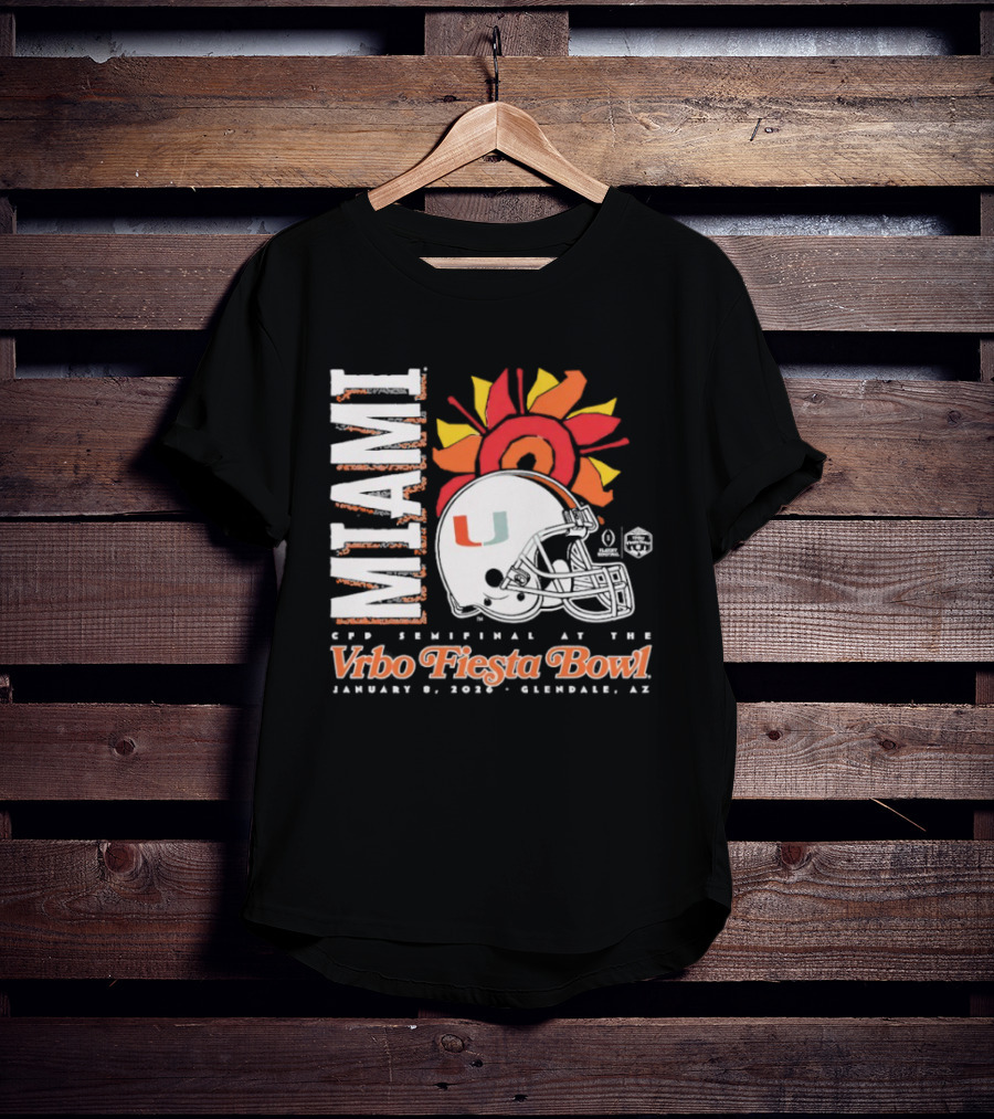 Miami 2026 CFP Semifinal Vrbo Fiesta Bowl January 1 Glendale Arizona T-Shirt