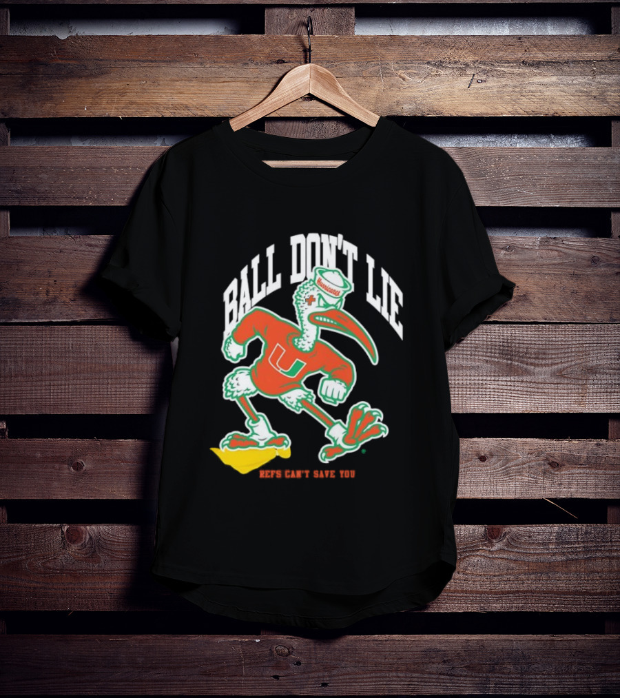 Miami Hurricanes Ball Don’t Lie Mascot T-Shirt