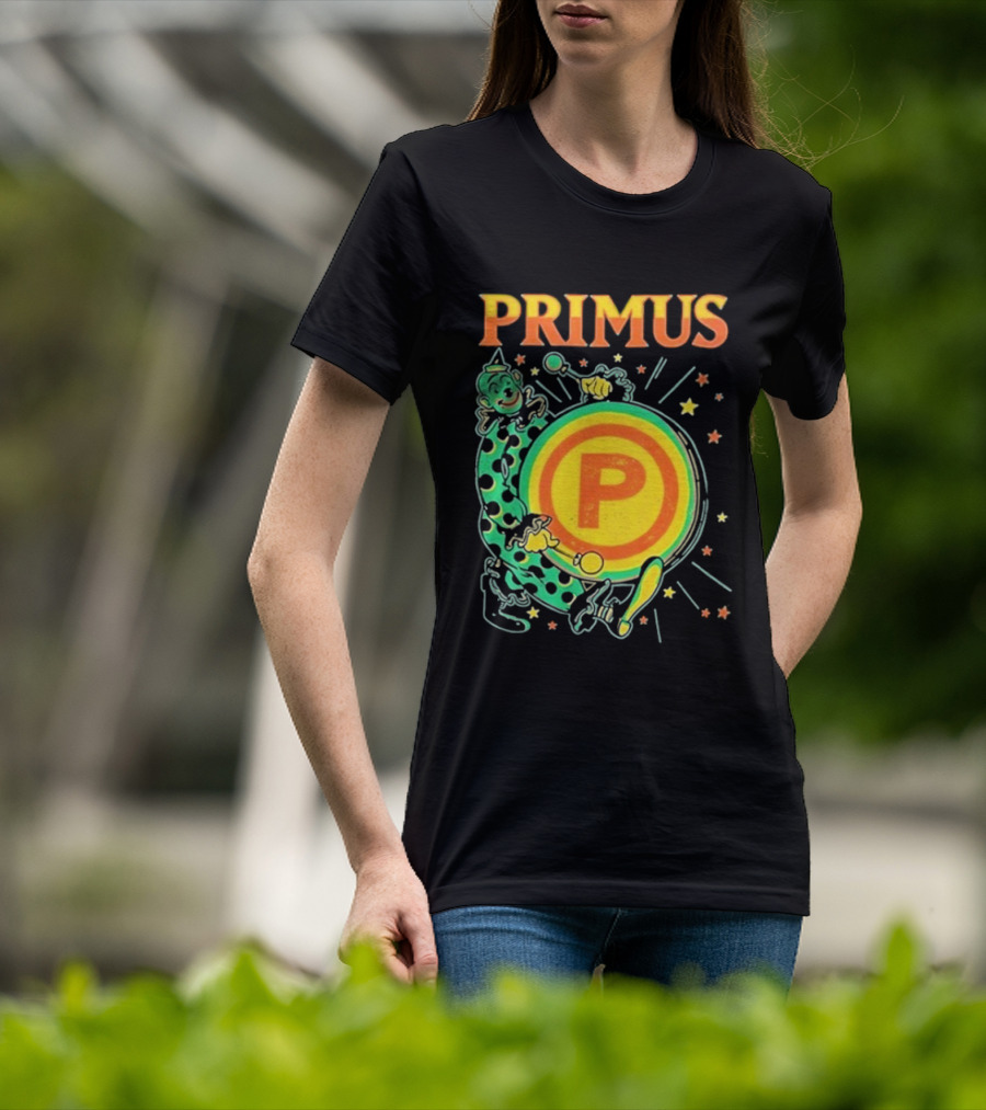 Primus Send In The Clowns New Year's Eve Oakland 2025 Event Featuring Drummer T-Shirt