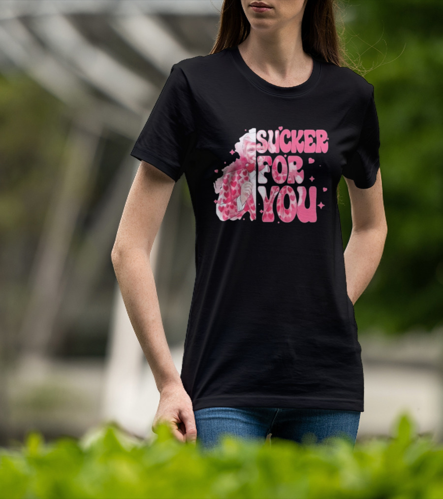 Sucker For You Valentine Suit Hearts Lollipop T-Shirt