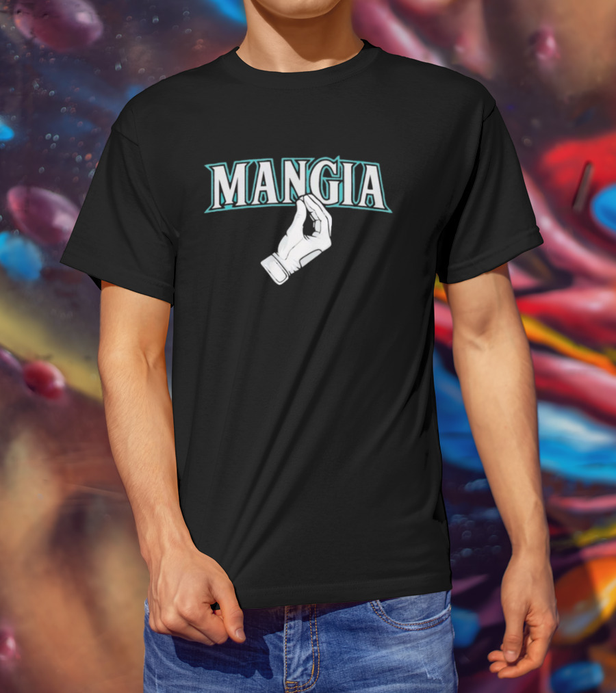Mangia Seattle Italian Hand Gesture T-Shirt