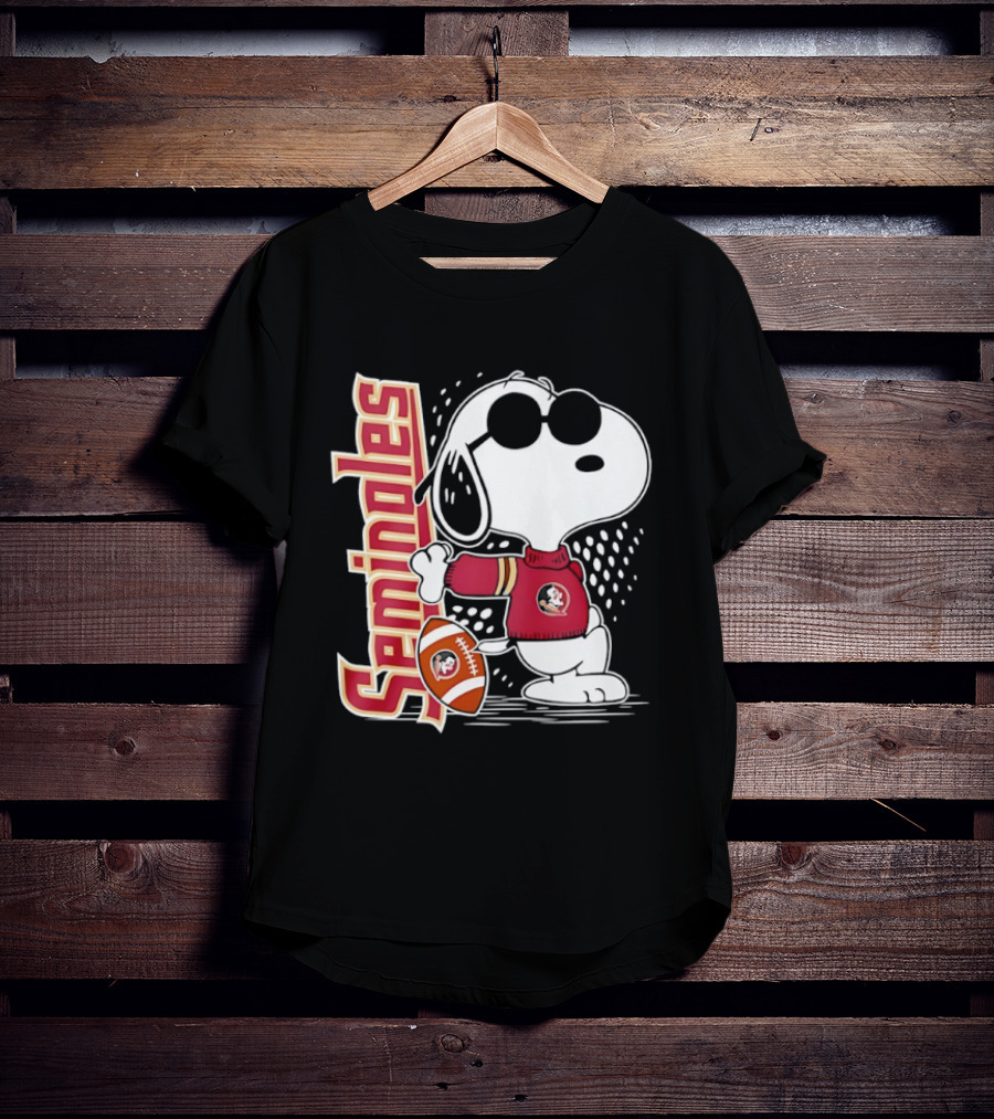 Seminoles Snoopy Joe Cool Football Fan Gear T-Shirt