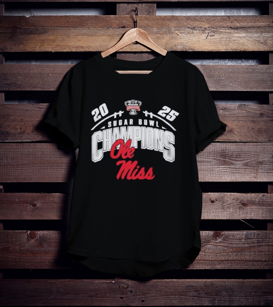 Ole Miss Rebels 2025 Sugar Bowl Champions T-Shirt