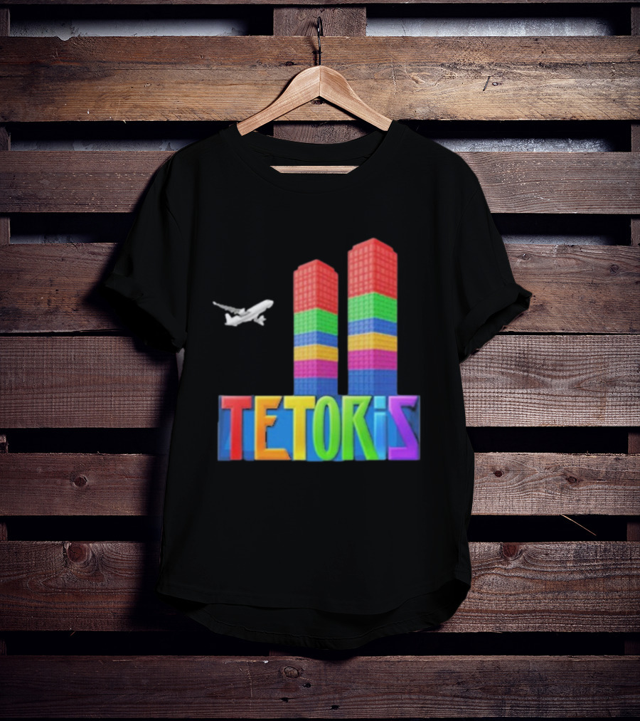 Tetoris Block Towers And Plane T-Shirt