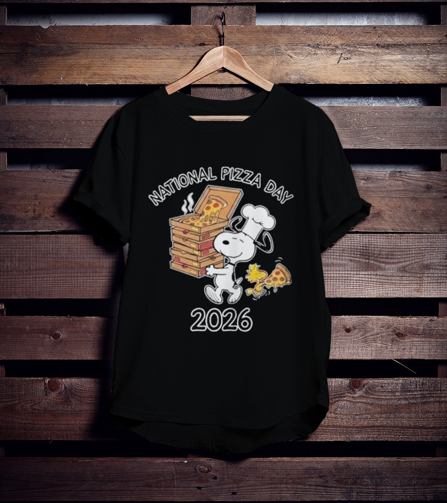 National Pizza Day 2026 Snoopy Chef Pizza Lover T-Shirt