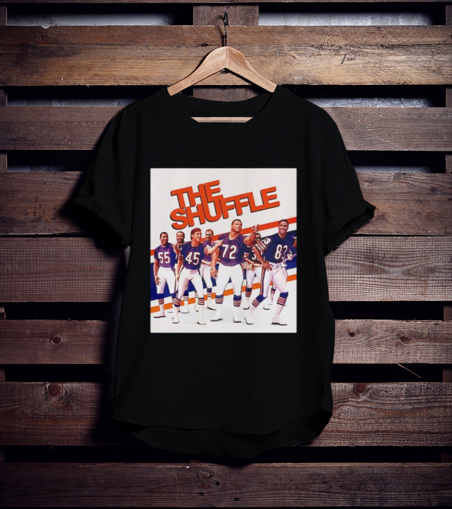 The Shuffle Chicago Bears Football Team Vintage Style Retro Uniforms T-Shirt
