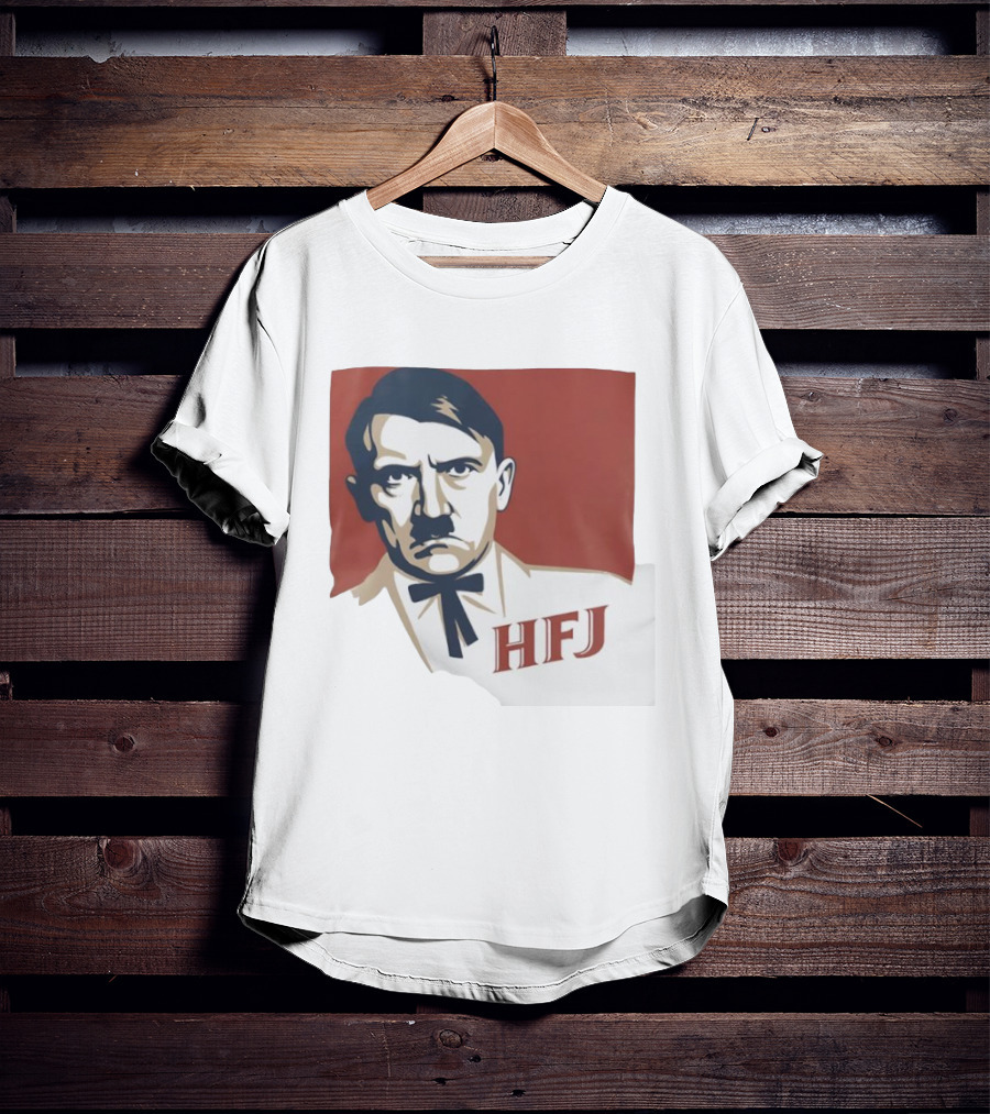 Adolf Hitler HFJ KFC Parody Logo T-Shirt