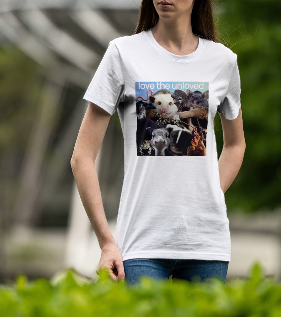 Love The Unloved Animal Collage T-Shirt