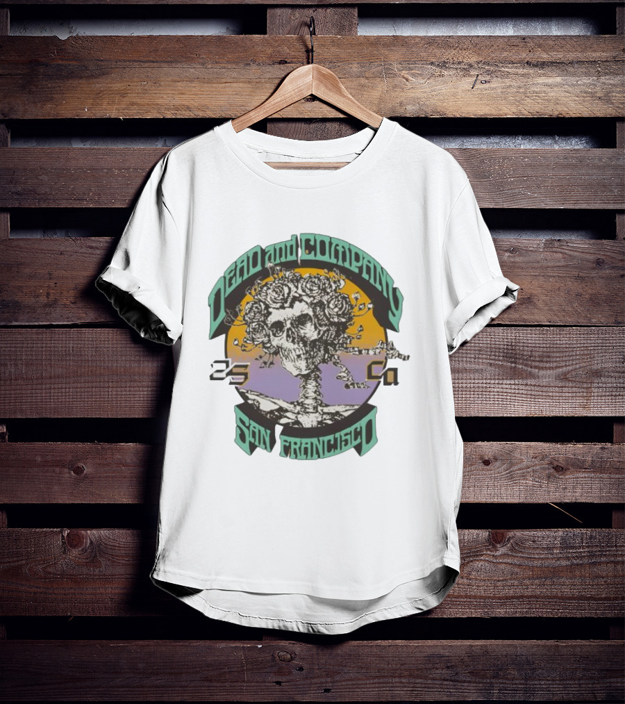 Dead And Company Bertha San Francisco Rose Skull T-Shirt