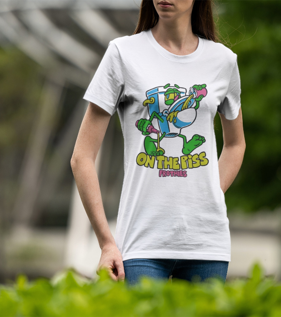 Frothies On The Piss Cartoon Style Beer Character Fun Party T-Shirt
