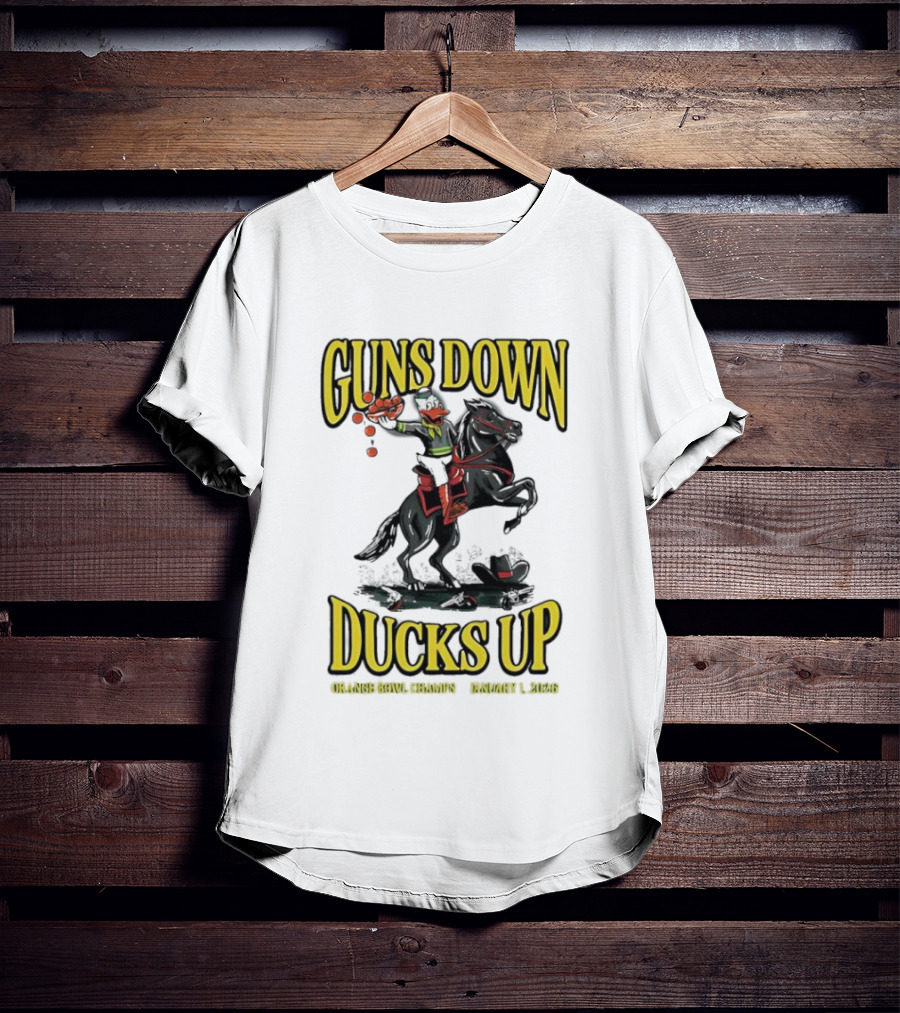 Guns Down Ducks Up Orange Bowl Champs January 1 2026 T-Shirt