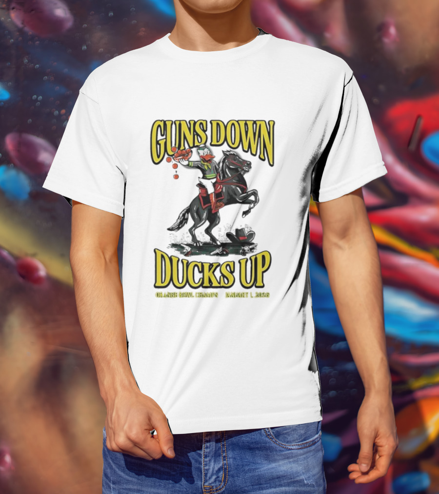 Guns Down Ducks Up Orange Bowl Champs January 1 2026 T-Shirt