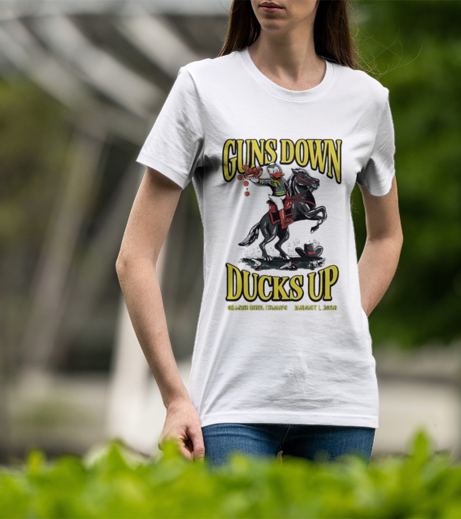 Guns Down Ducks Up Orange Bowl Champs January 1 2026 T-Shirt