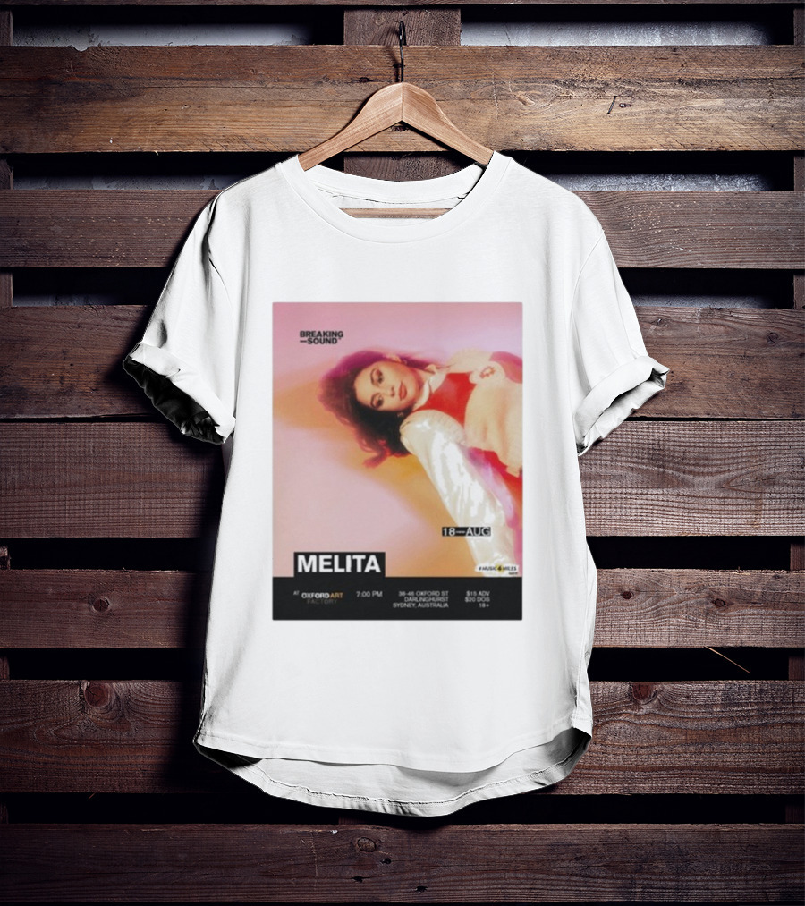 Melita Breaking Sound Oxford Art Darlinghurst Sydney Australia August 18 Event T-Shirt