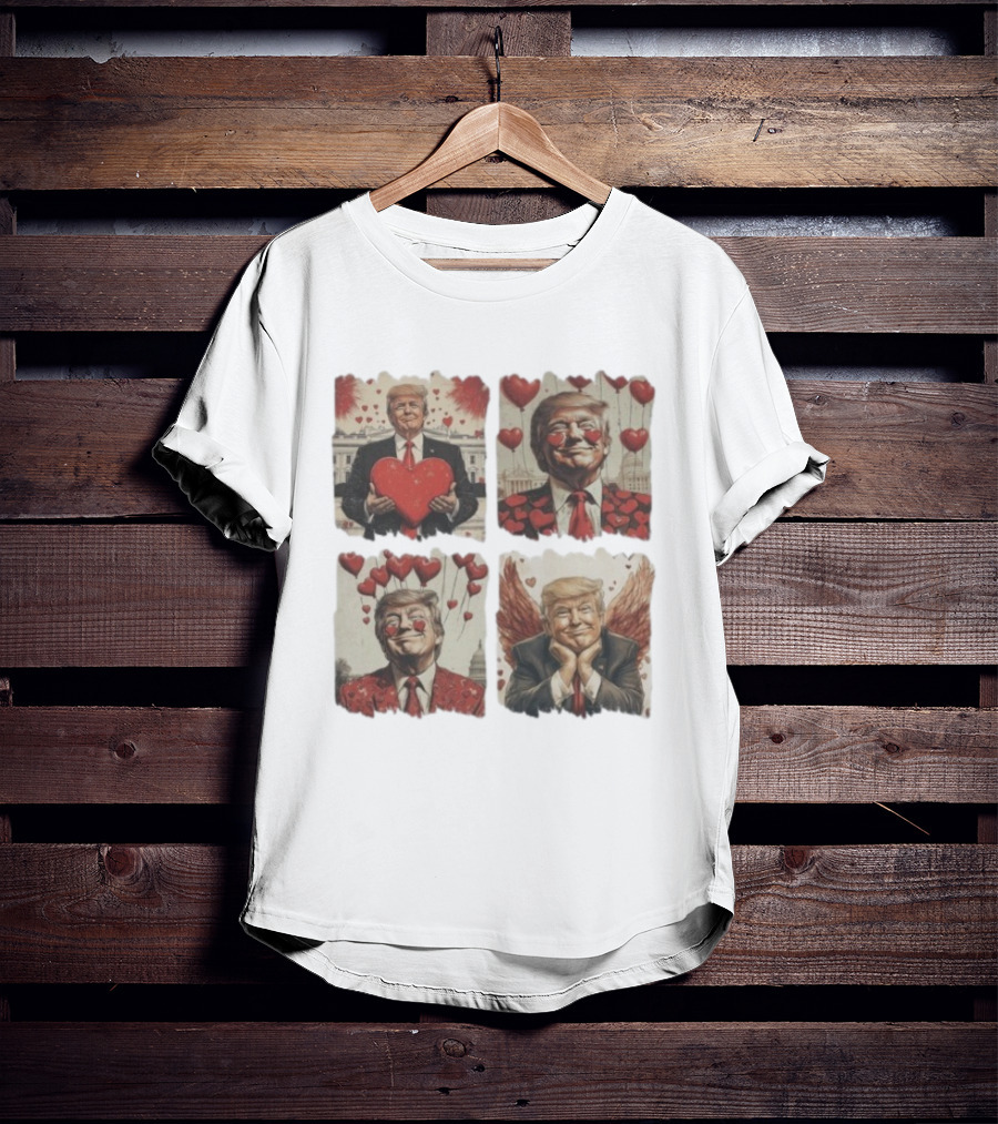 Trump 4 Square Valentine T-Shirt