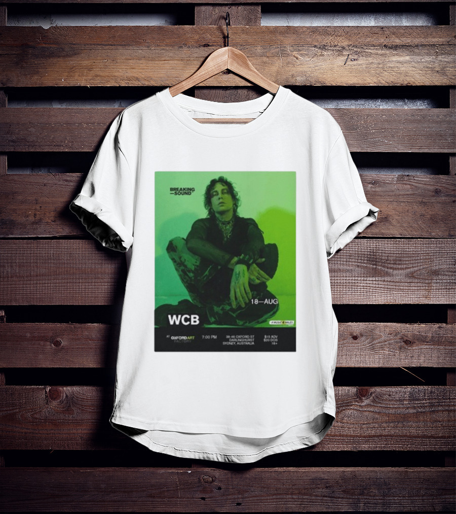 WCB At Breaking Sound Oxford Art Factory Sydney August 18 Event T-Shirt