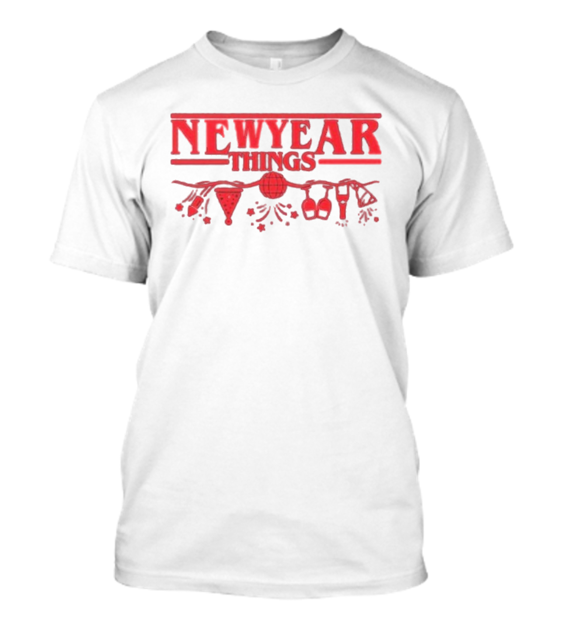 New Year Things Holiday Celebration Parody Lights Party Iconic T-Shirt