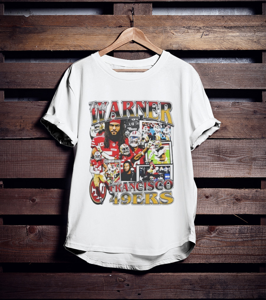 Fred Warner San Francisco 49ers Linebacker NFL Football Collage T-Shirt